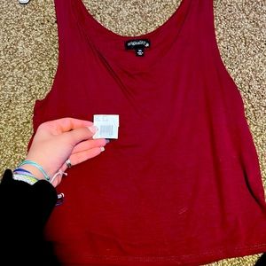 dry goods burgundy cami top